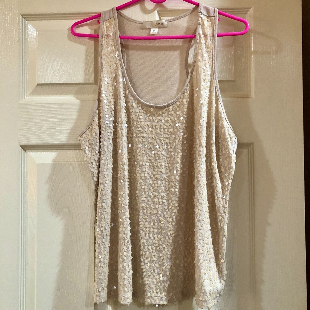 Faith21 Sequin Tank Top